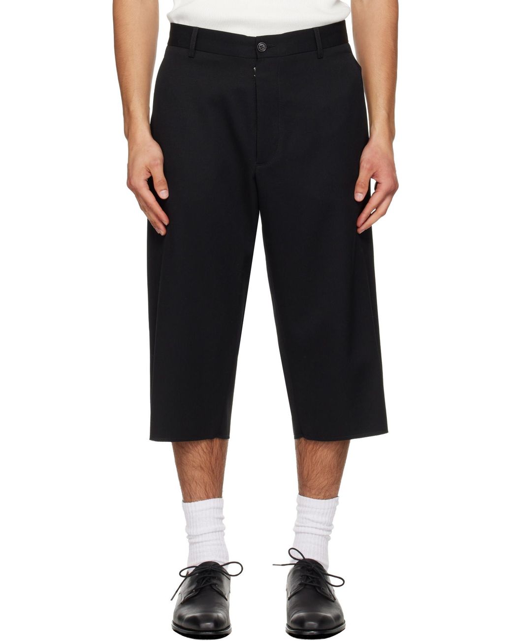 MM6 by Maison Margiela Blue Loose Fit Shorts for men