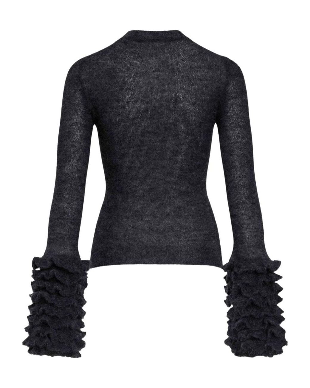 Alaïa Blue Long-Sleeved Sweater