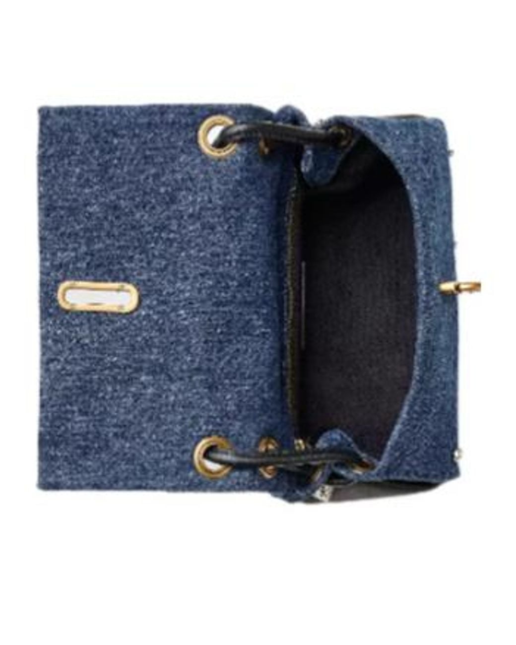 Marc Jacobs Blue The Trinket Charm Denim Large Dual Bag
