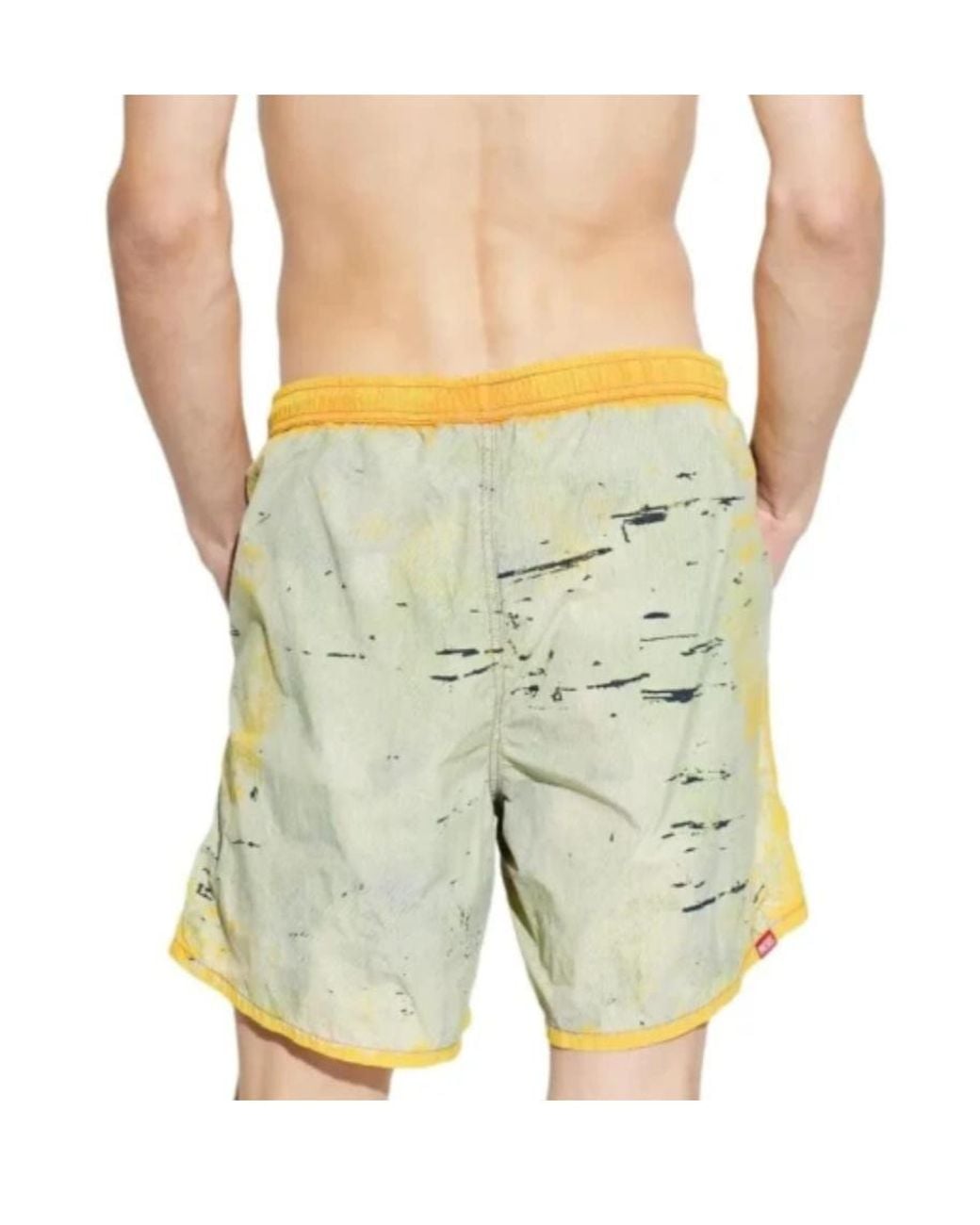 DIESEL Yellow Soccer-41 Swim Shorts for men