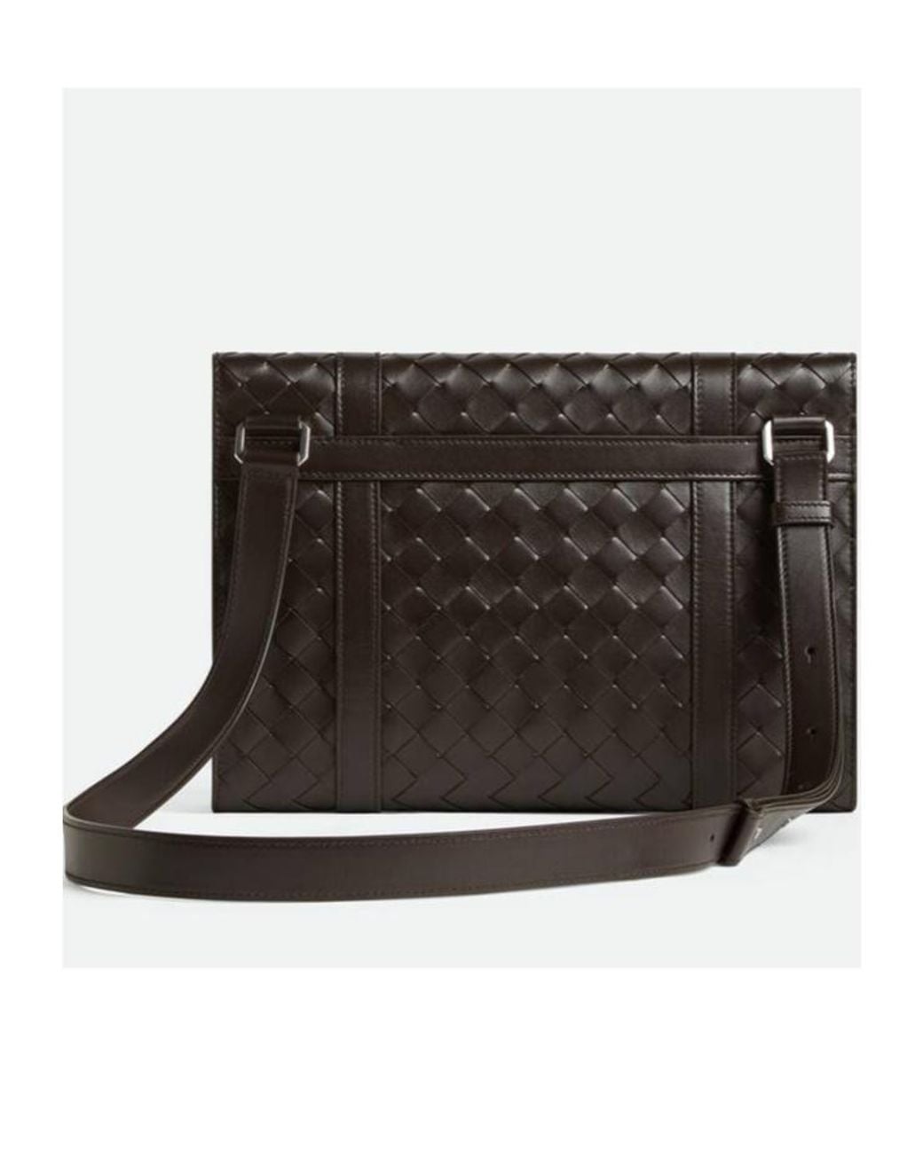 Bottega Veneta Black Piccolo Portfolio Crossbody Bag for men