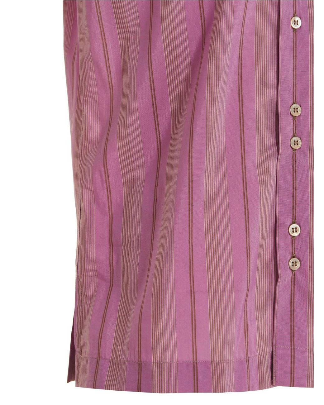 Wales Bonner Pink Striped Short-Sleeved Shirt for men