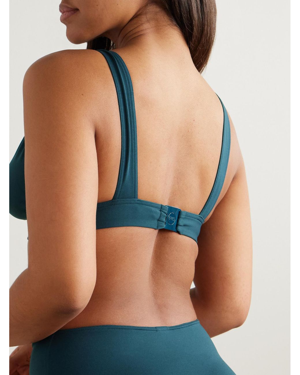 Eres Blue Triangle Bikini Top