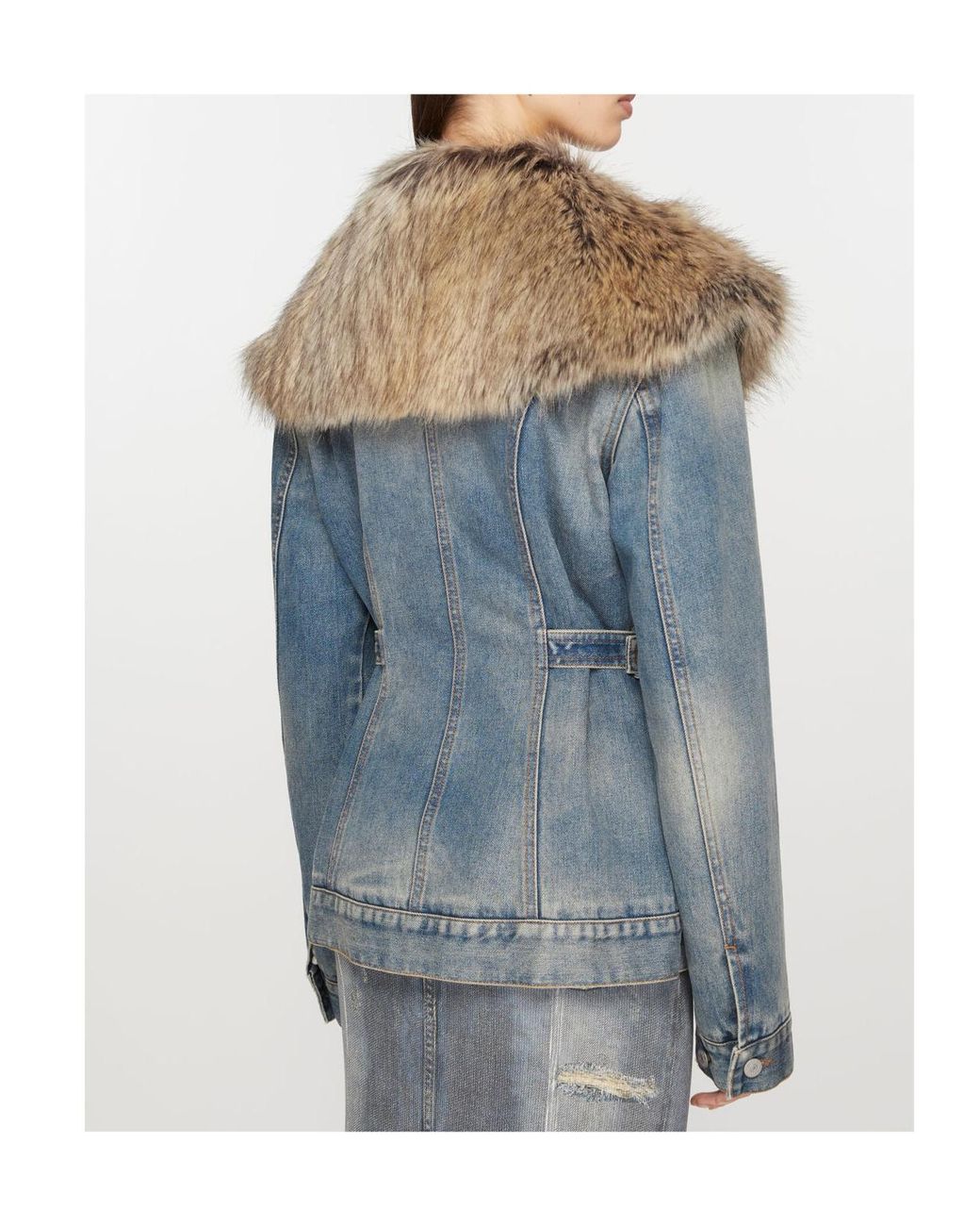 Acne Blue Sailor-Collar Denim Jacket