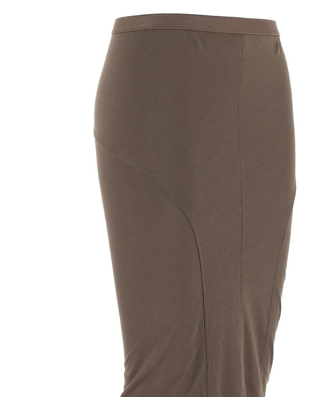 Rick Owens Brown Long Skirt