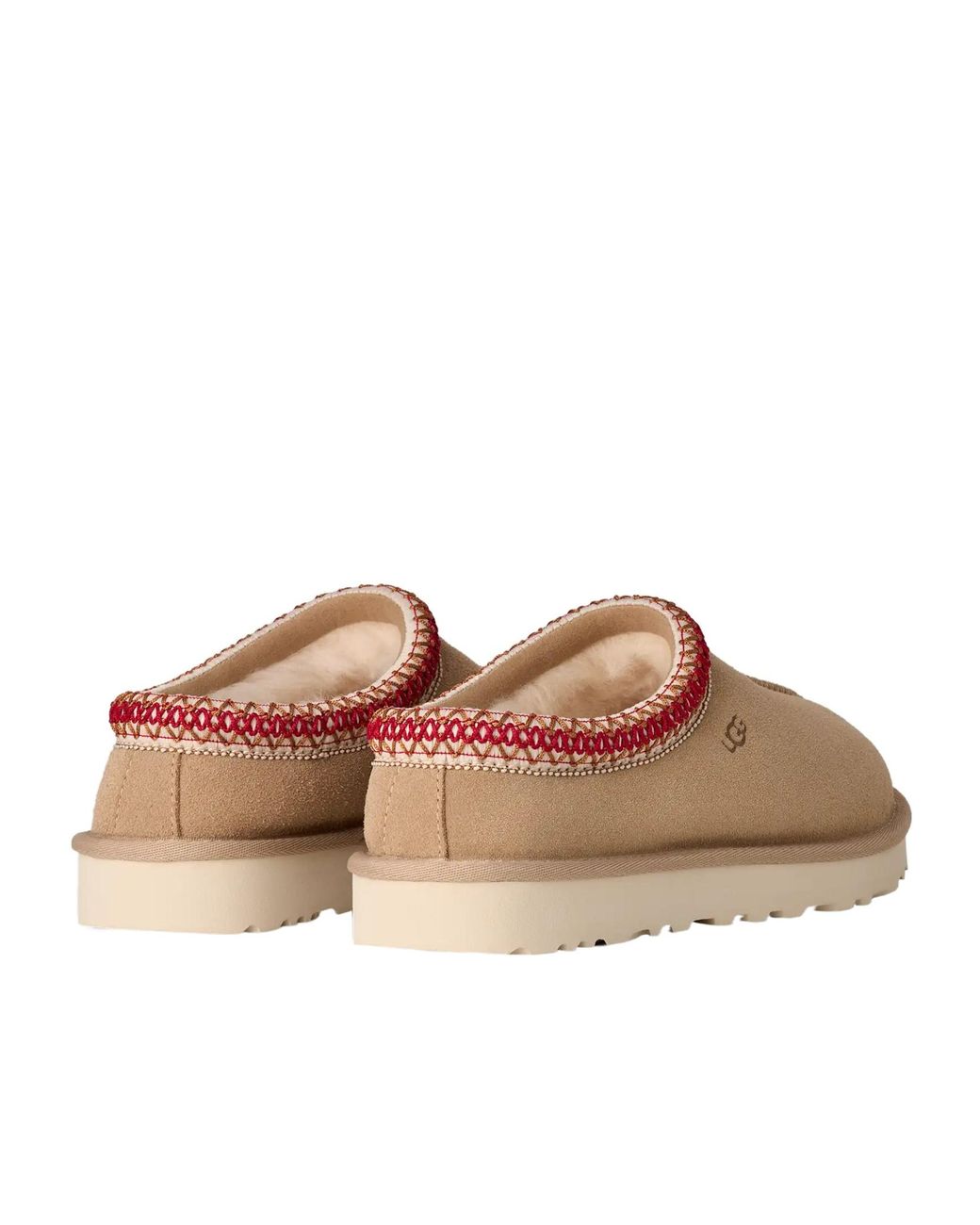 Ugg Brown Tasman Ii Logo Debossed Slippers