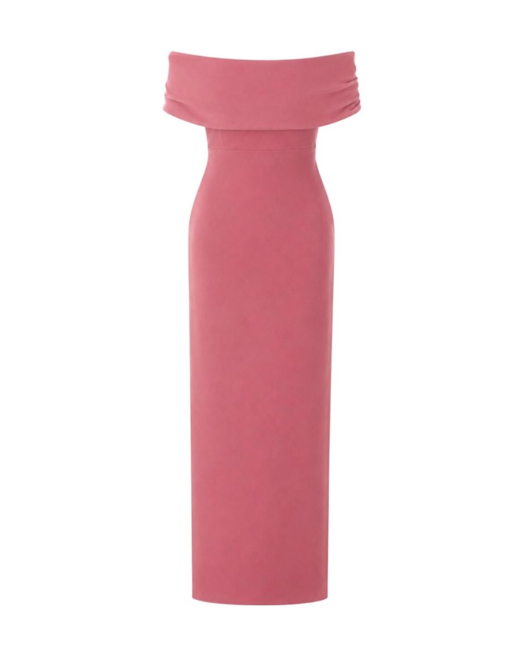 Solace London Pink Adele Off-Shoulder Maxi Dress