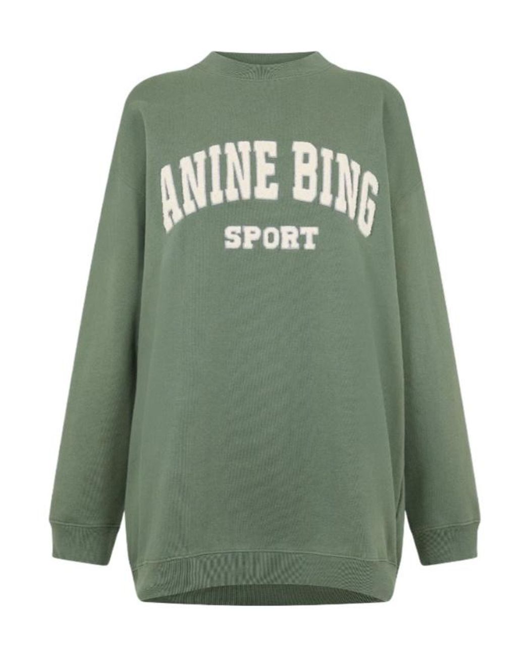 Anine Bing Green Long-Sleeved Sweatshirt