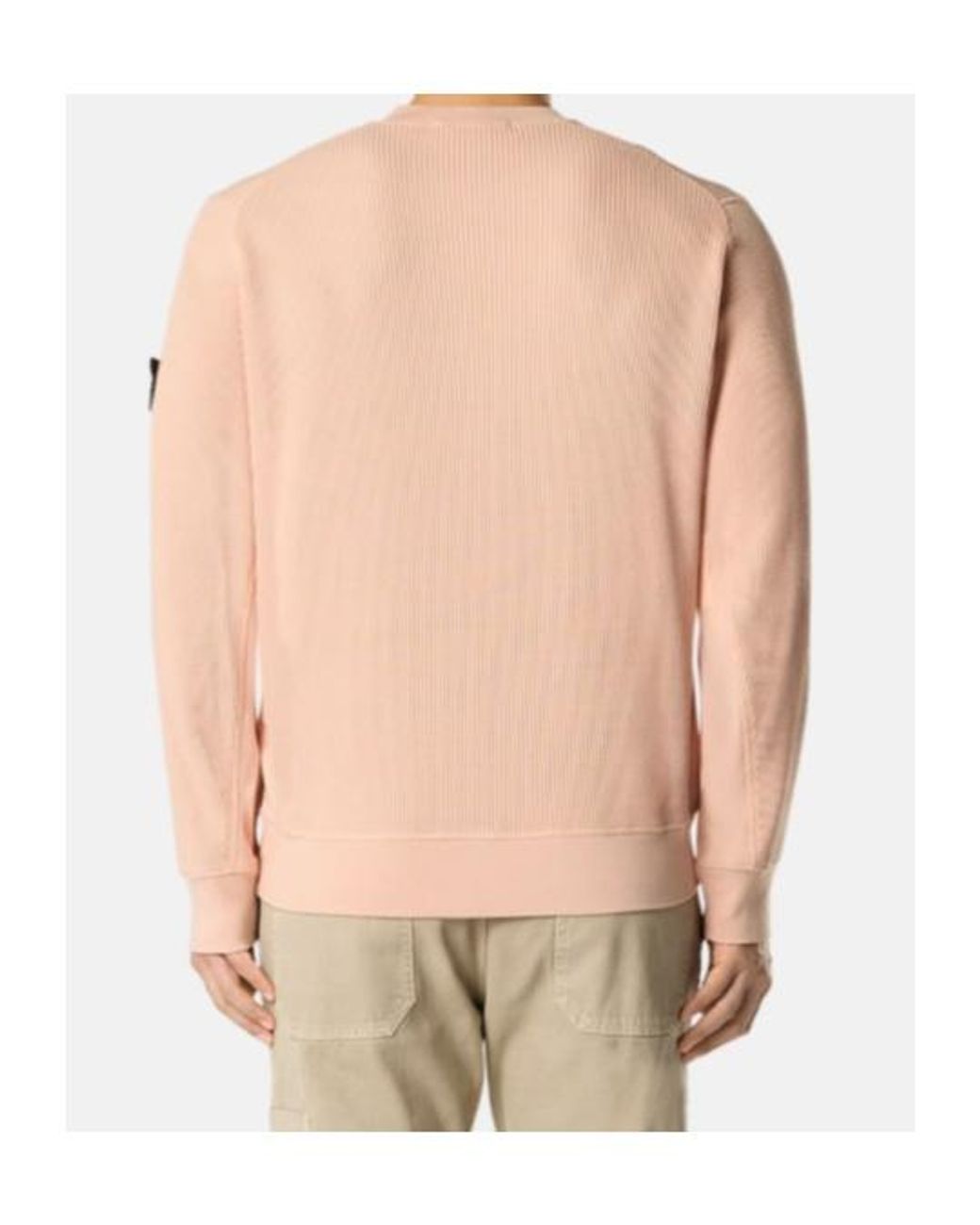 Stone Island Pink Regular-Fit Crewneck Sweatshirt for men