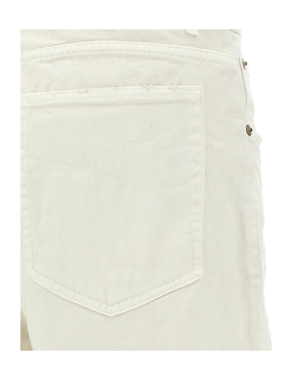 Balenciaga White Straight-Leg Loose Fit Pants