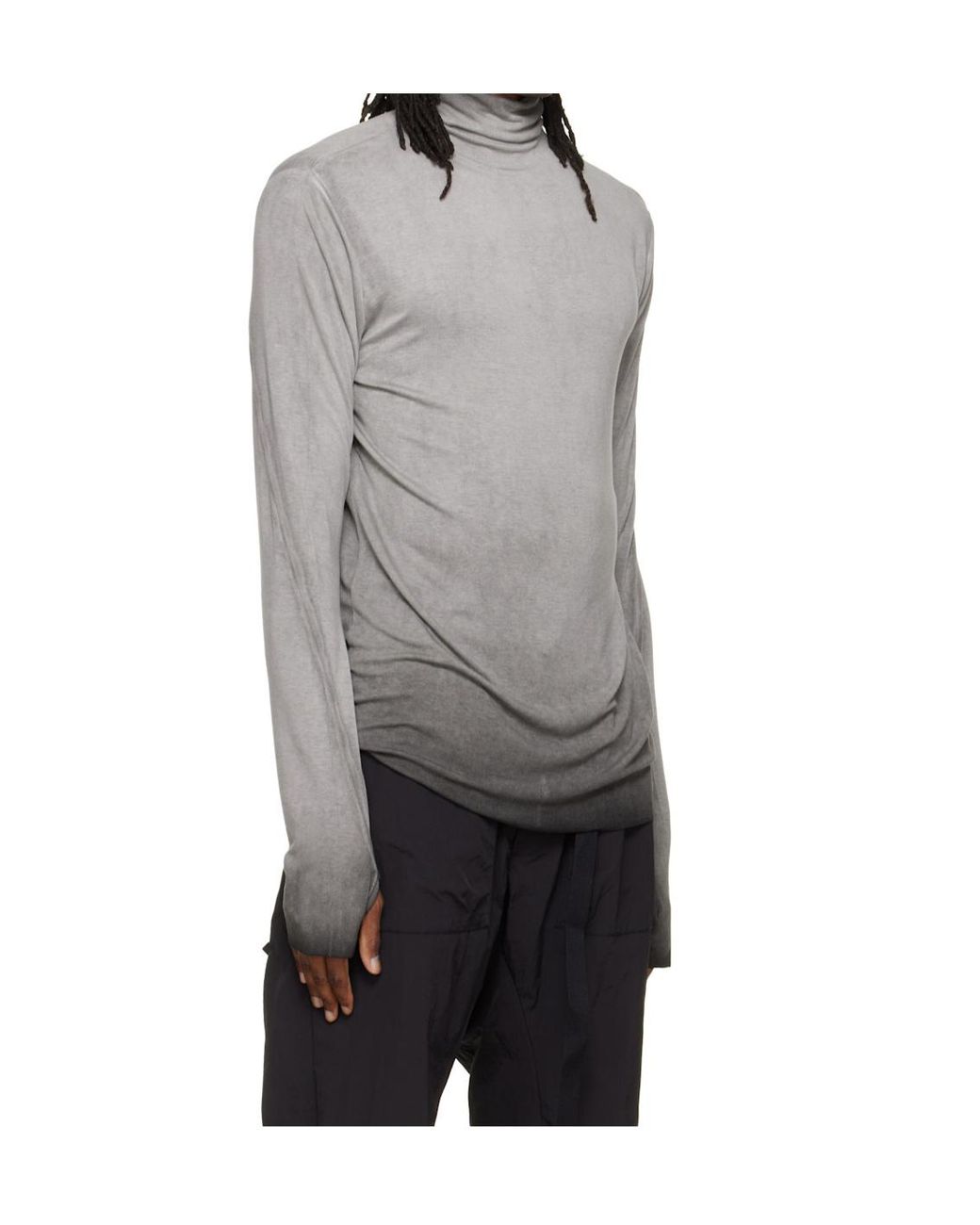 Thom Krom Gray Slim Turtleneck Sweater for men