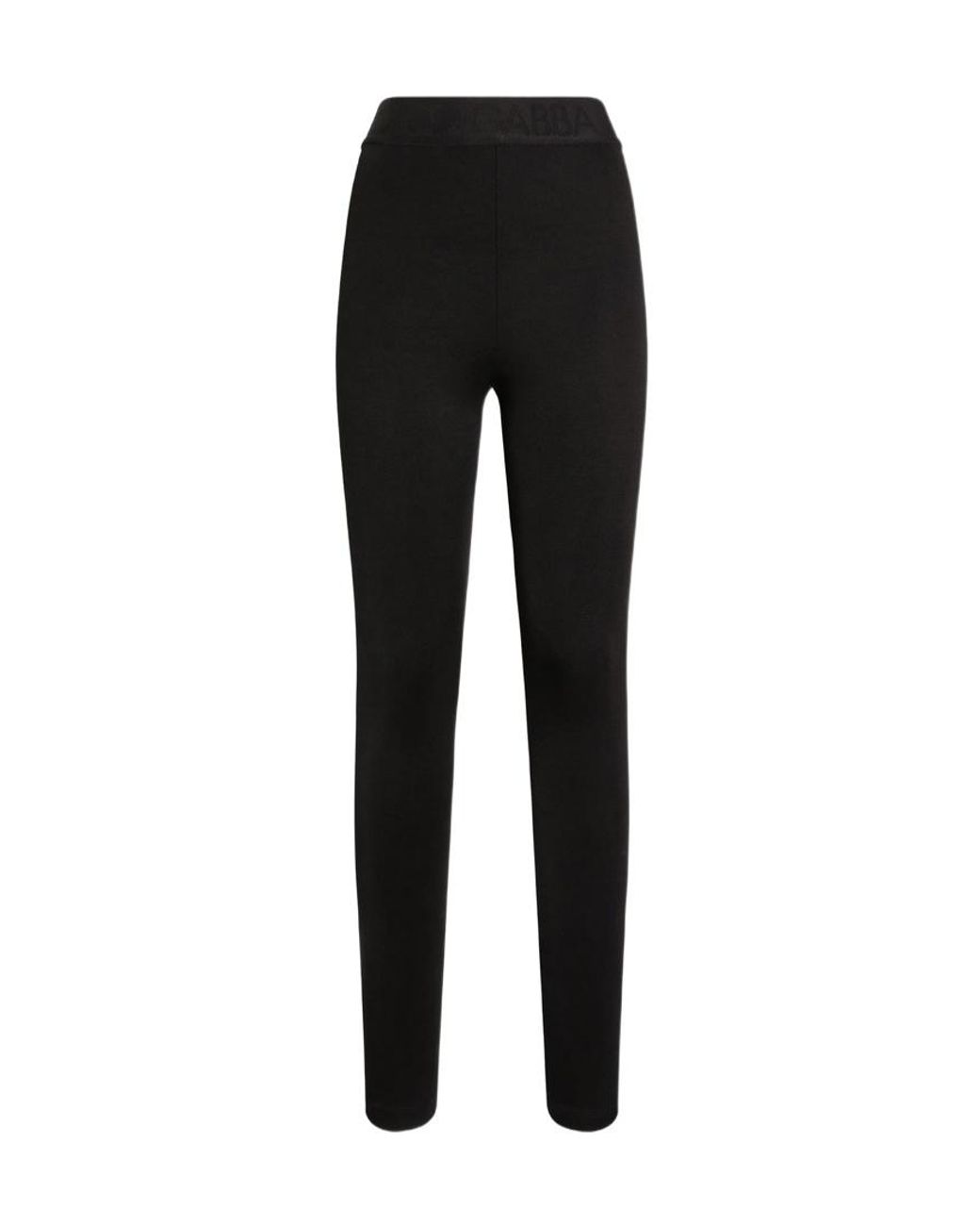 Dolce & Gabbana Black Elastic Waist Leggings