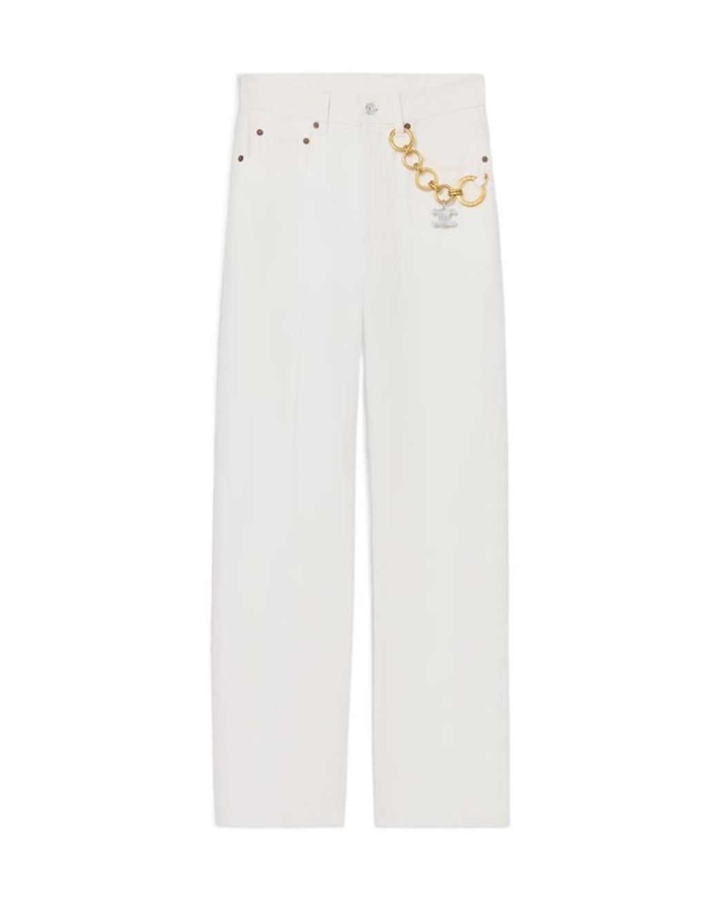 Céline White Boyfriend Jeans 002