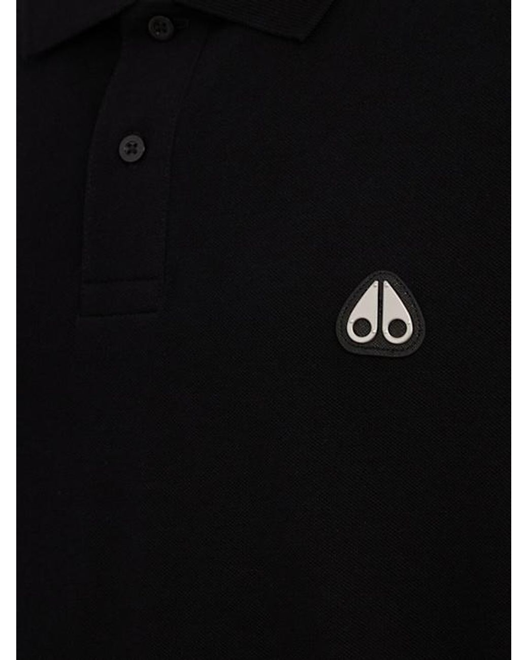 Moose Knuckles Black Everett Polo for men