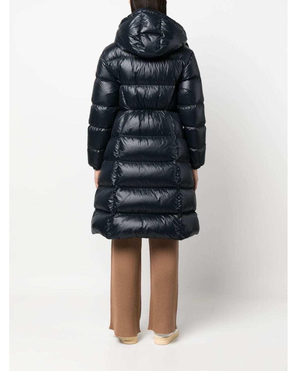 Moncler Black Selenga Long Hooded Padded Jacket