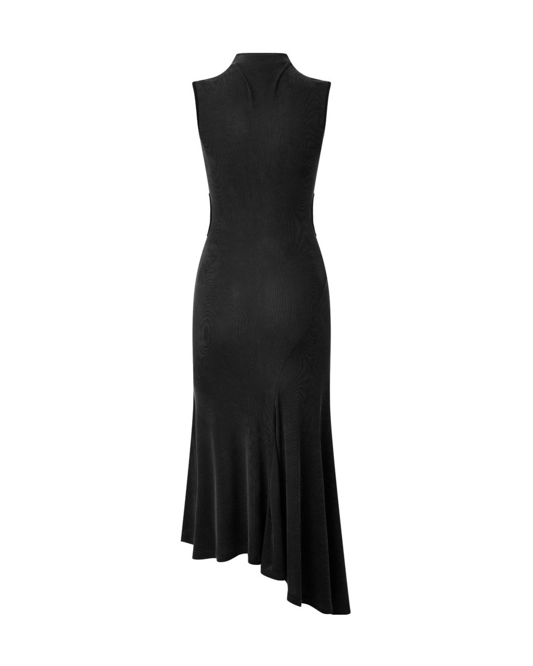 Off-White c/o Virgil Abloh Black High-Neck Midi Dress