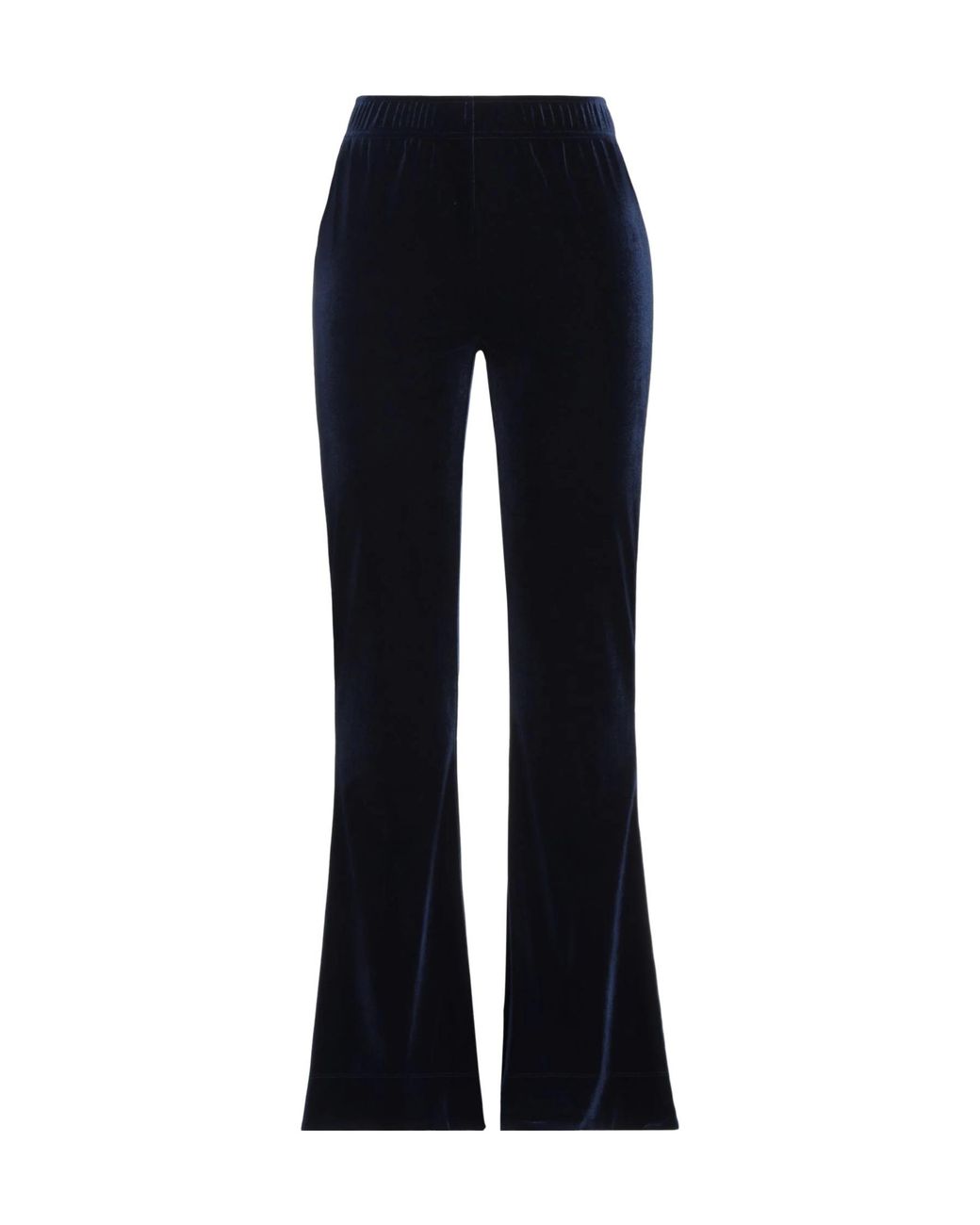 Ganni Blue Plain Colour Flared Trouser