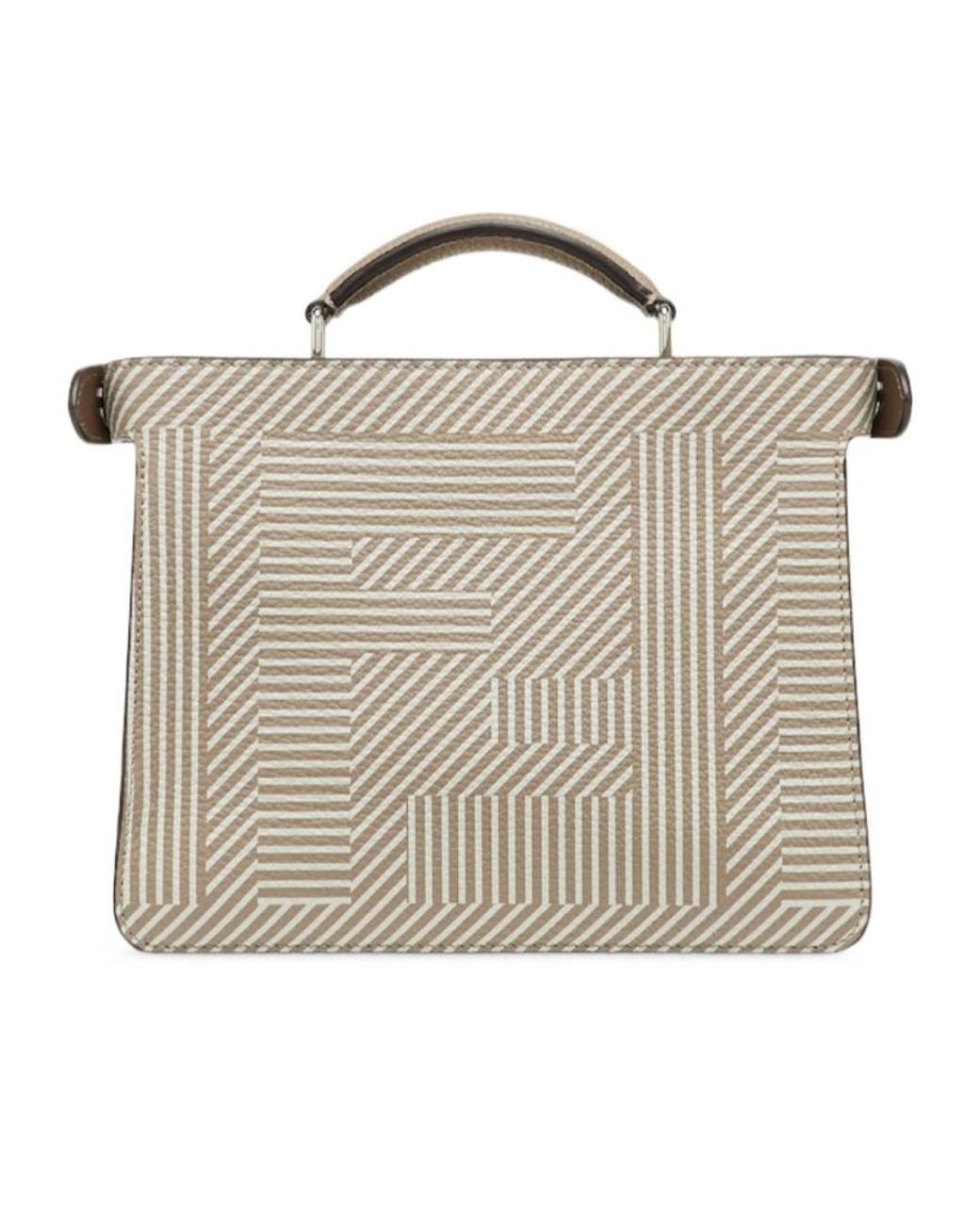 Fendi Metallic Peekaboo Iseeu Mini Tote Bag for men