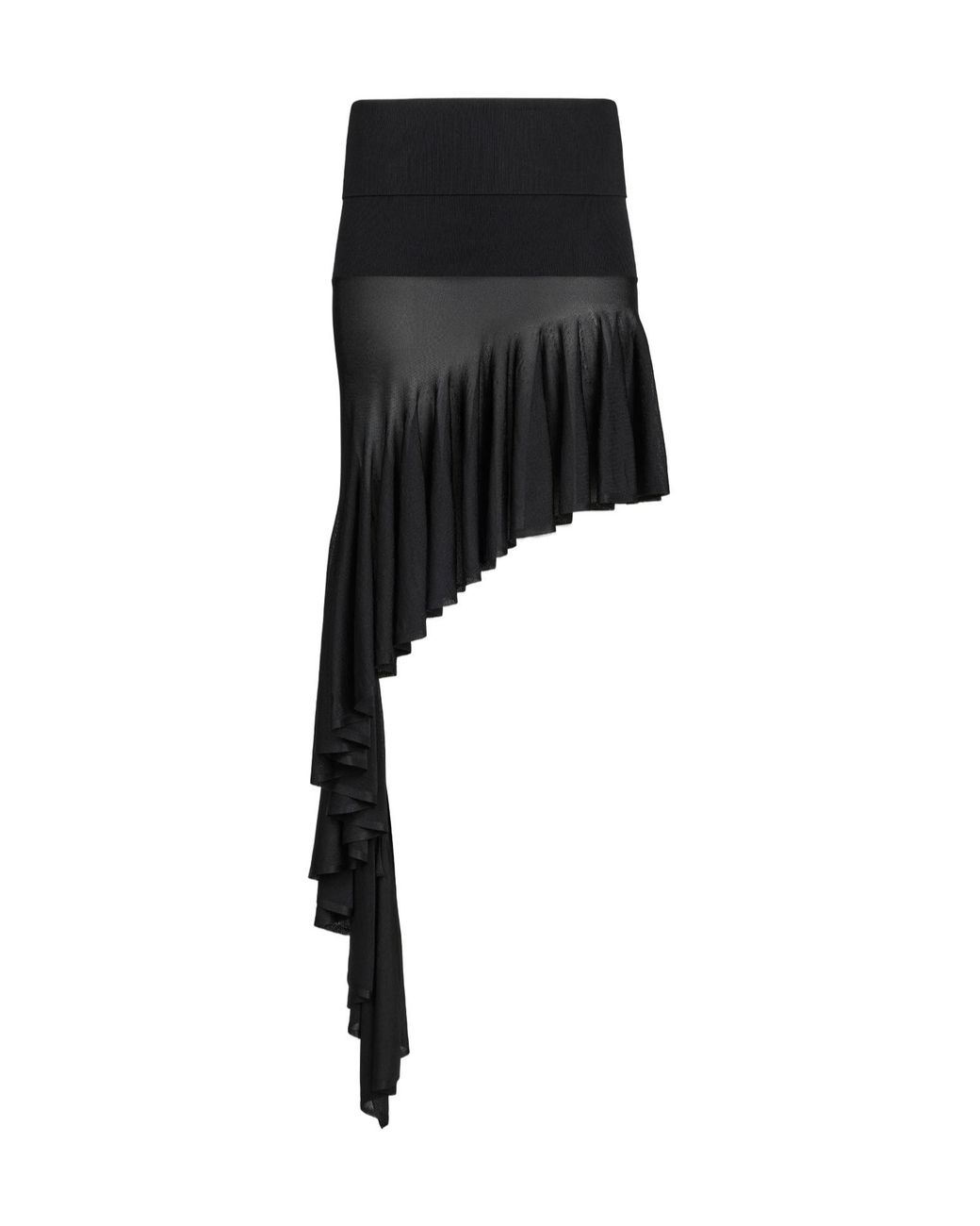 Alaïa Black Pointed Knit Skirt