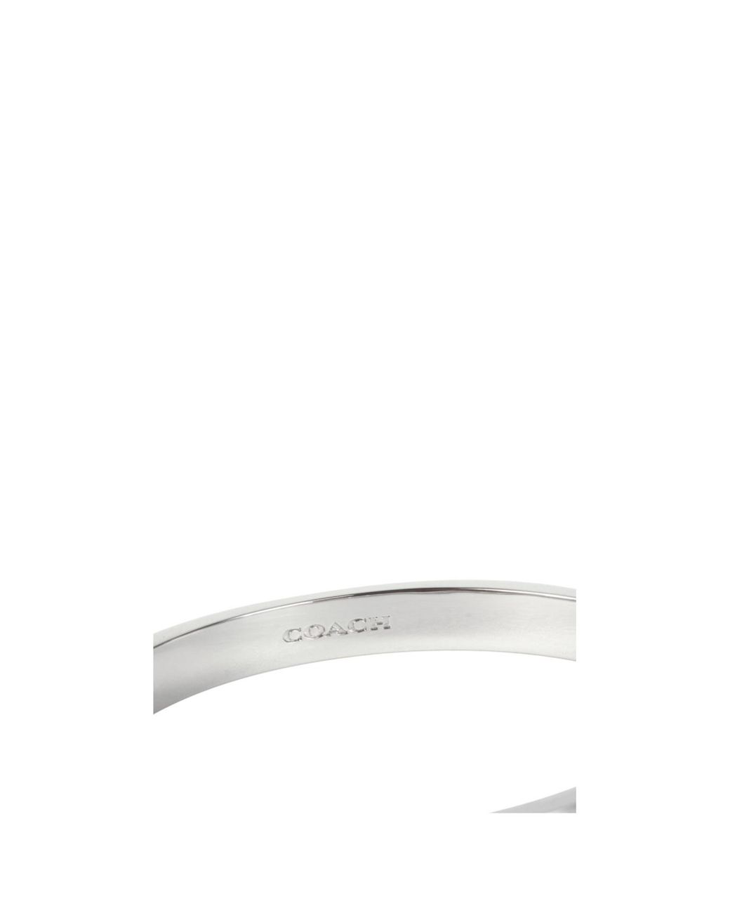 COACH White Hinge Bangle Bracelet