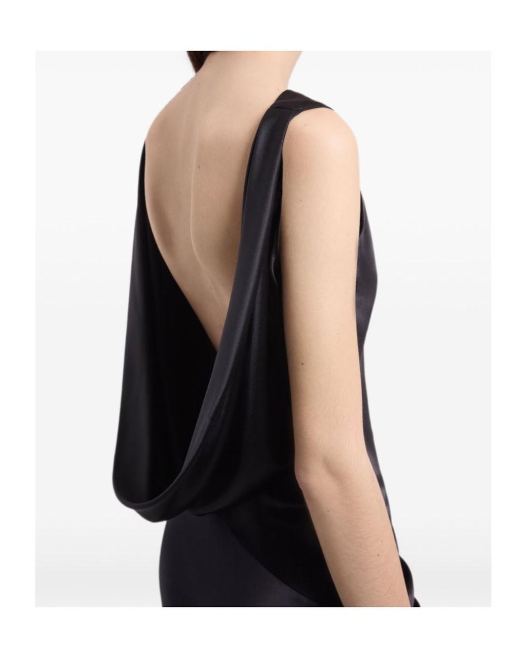 Nina Ricci Blue Asymmetrical Draped Midi Dress
