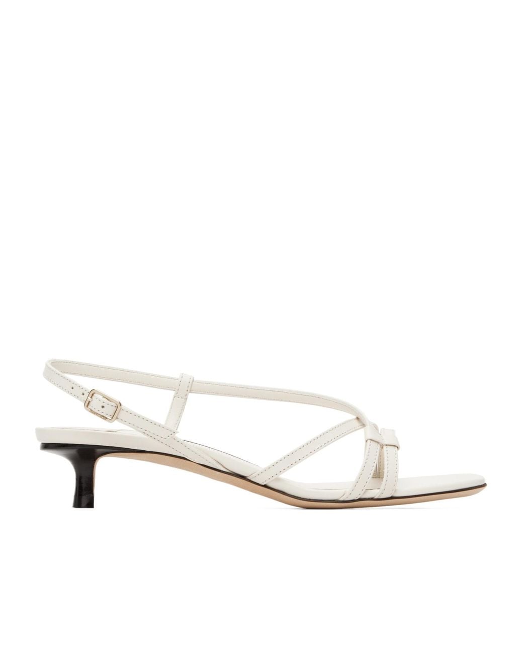 Jimmy Choo White Farris High-Heeled Sandals