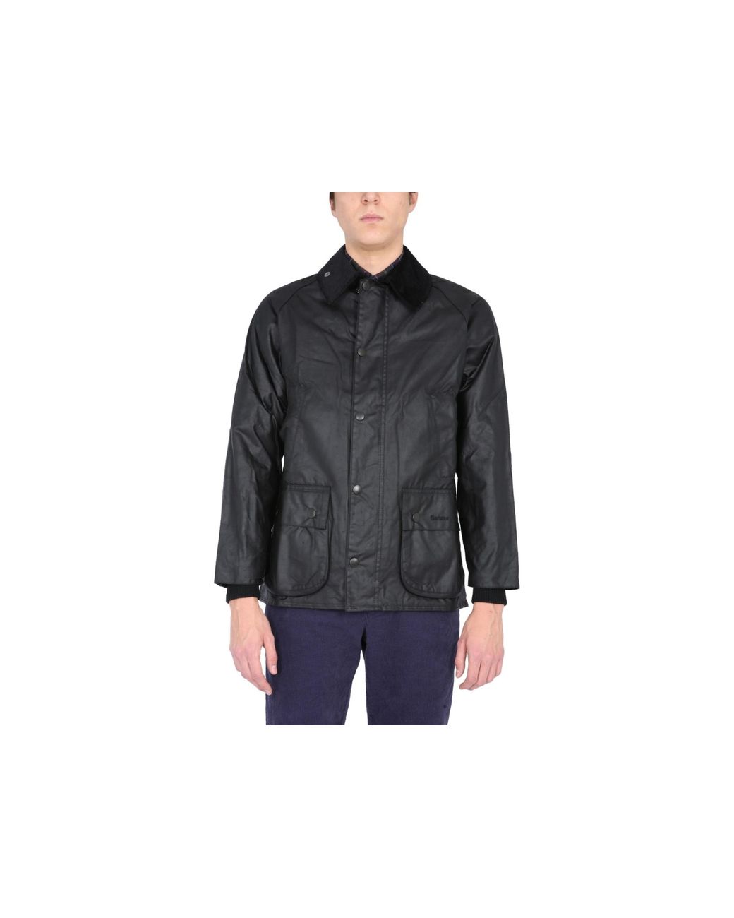 Barbour Black Bedale Waxed Jacket for men