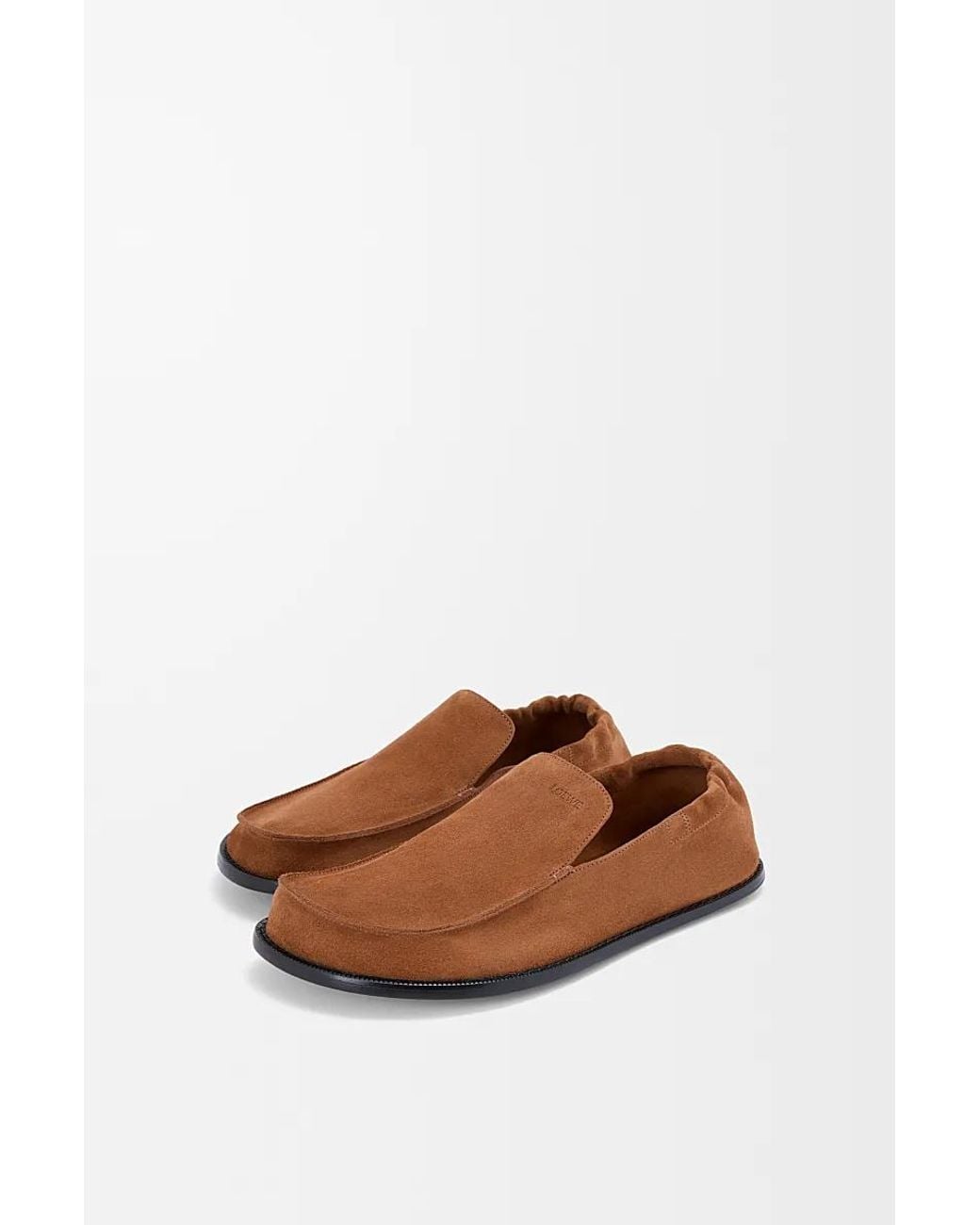 Loewe Brown Flex Deconstructed Moccasins for men