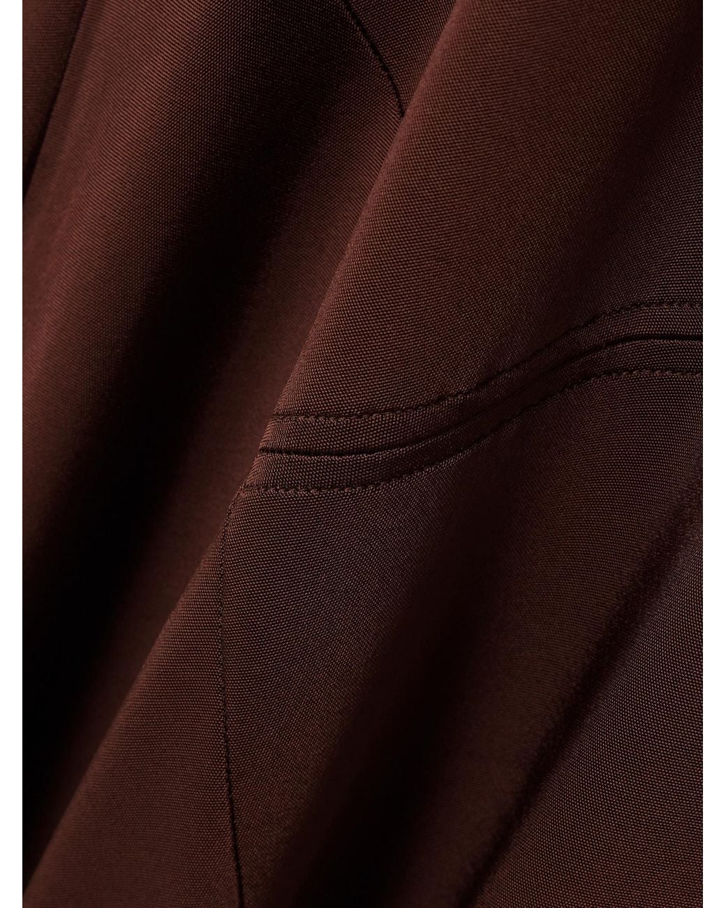 Victoria Beckham Brown Hooded Stretch-Jersey Midi Dress