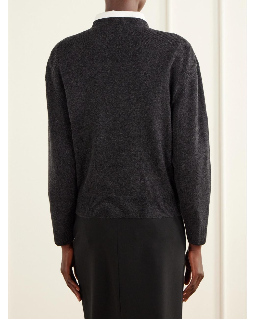 Allude Black Knitted Sweater