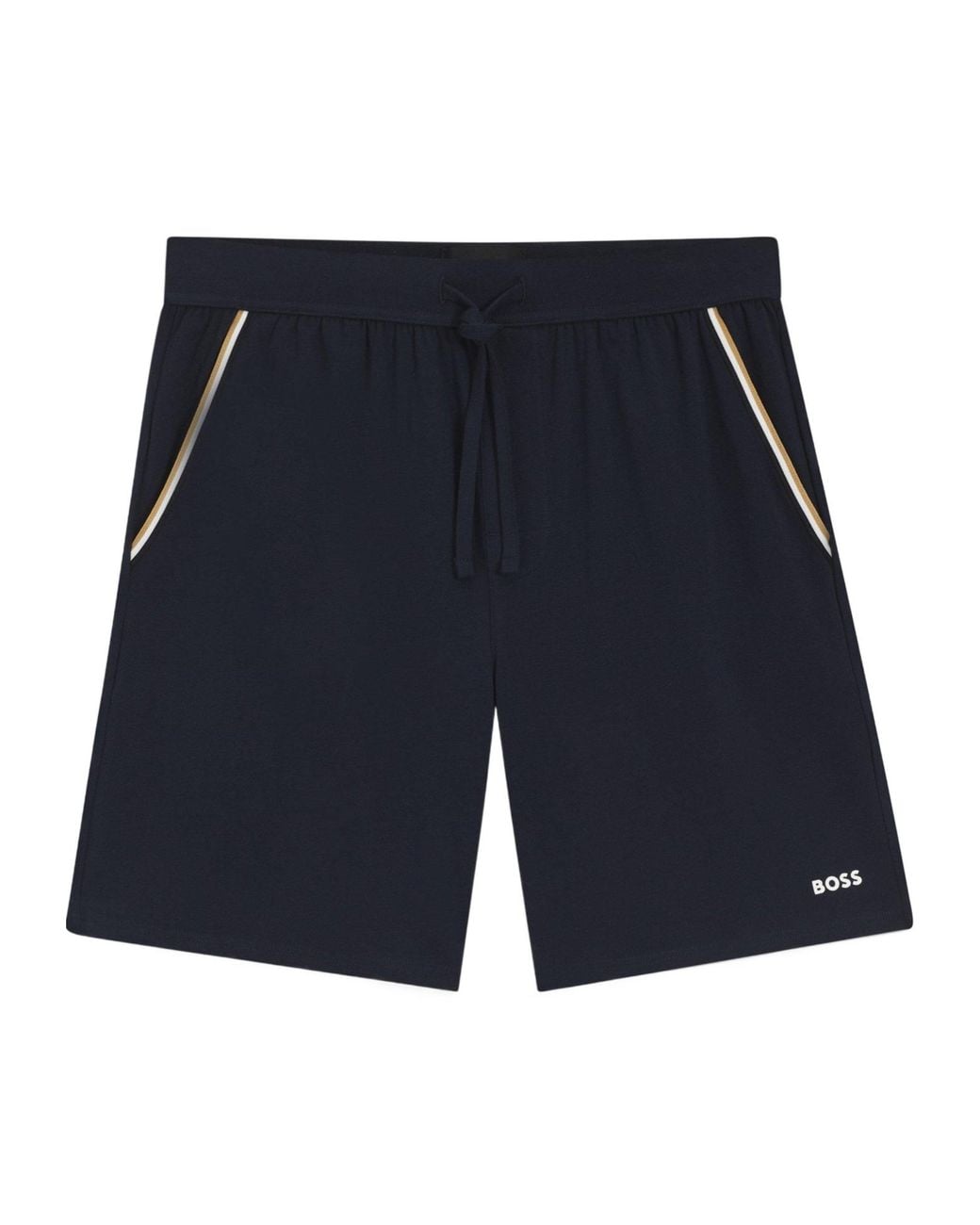 Boss Blue Logo Track Shorts for men