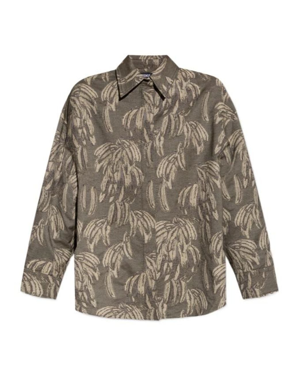 Jacquemus Gray Jacquard Oversized Shirt
