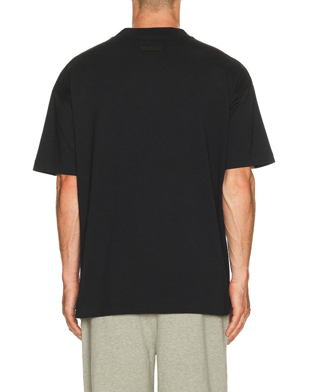 Fear Of God Black Short-Sleeved T-Shirt for men