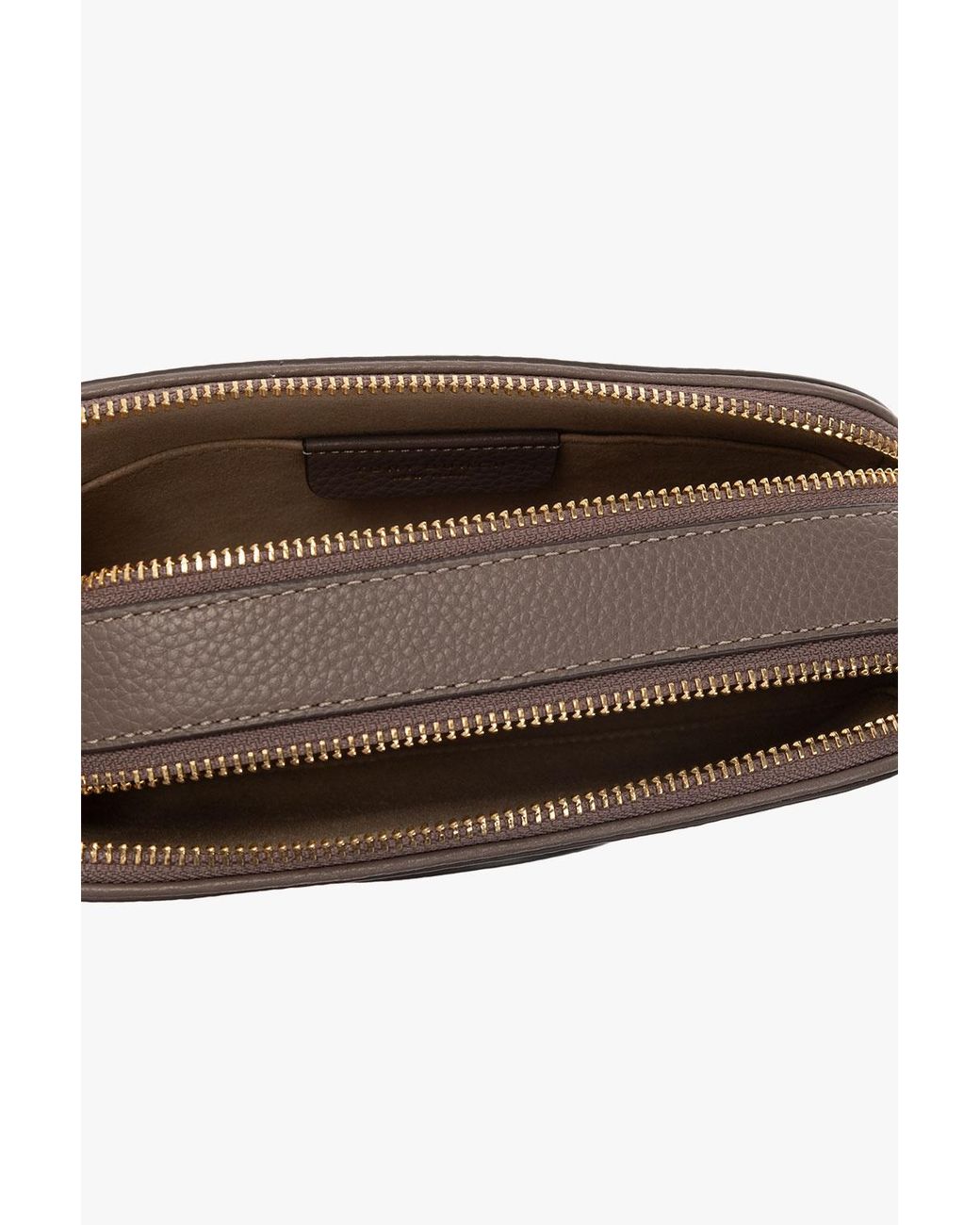 Tory Burch Brown Miller Zipped Mini Camera Bag
