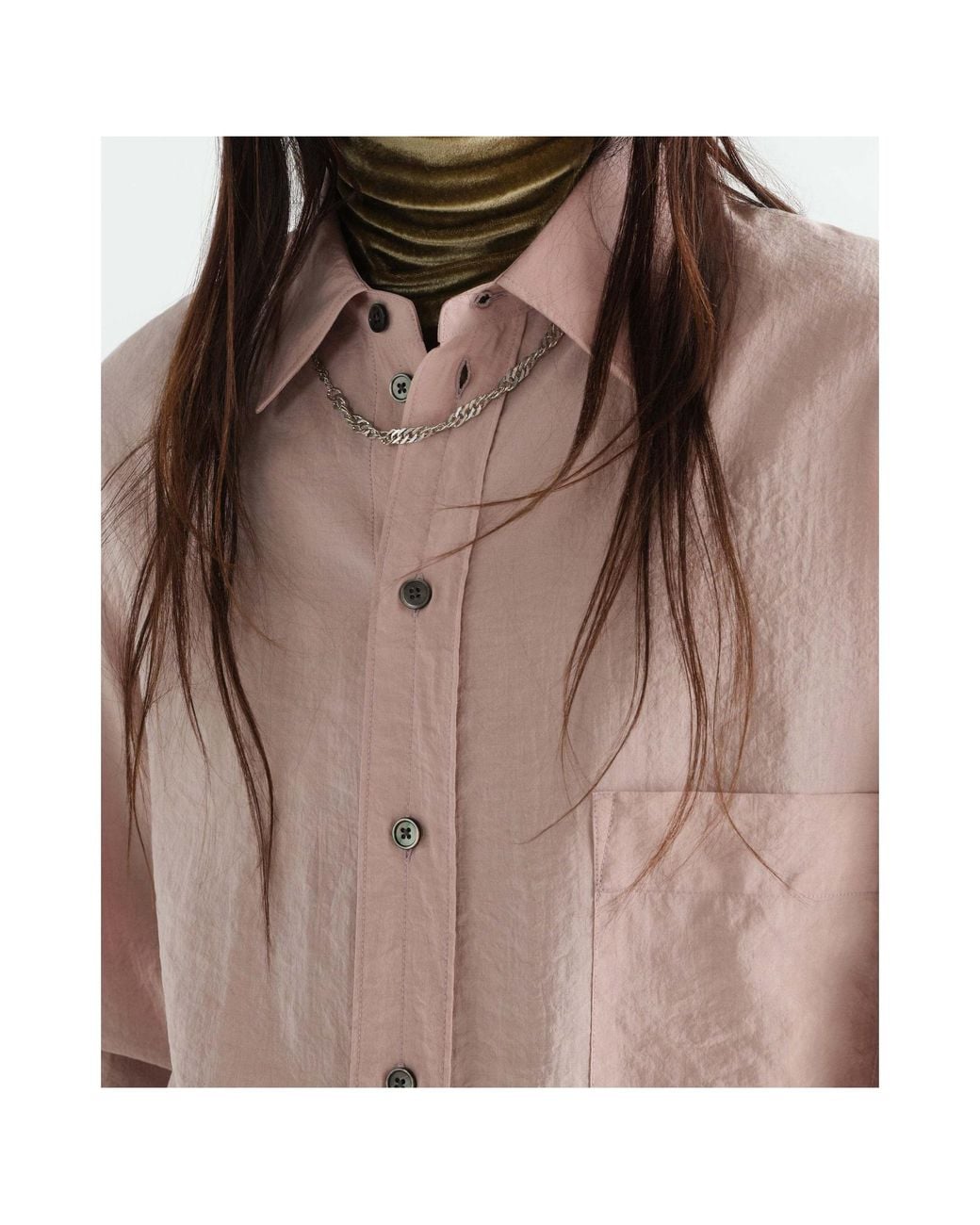 Lemaire Metallic Twisted Chain Necklace for men