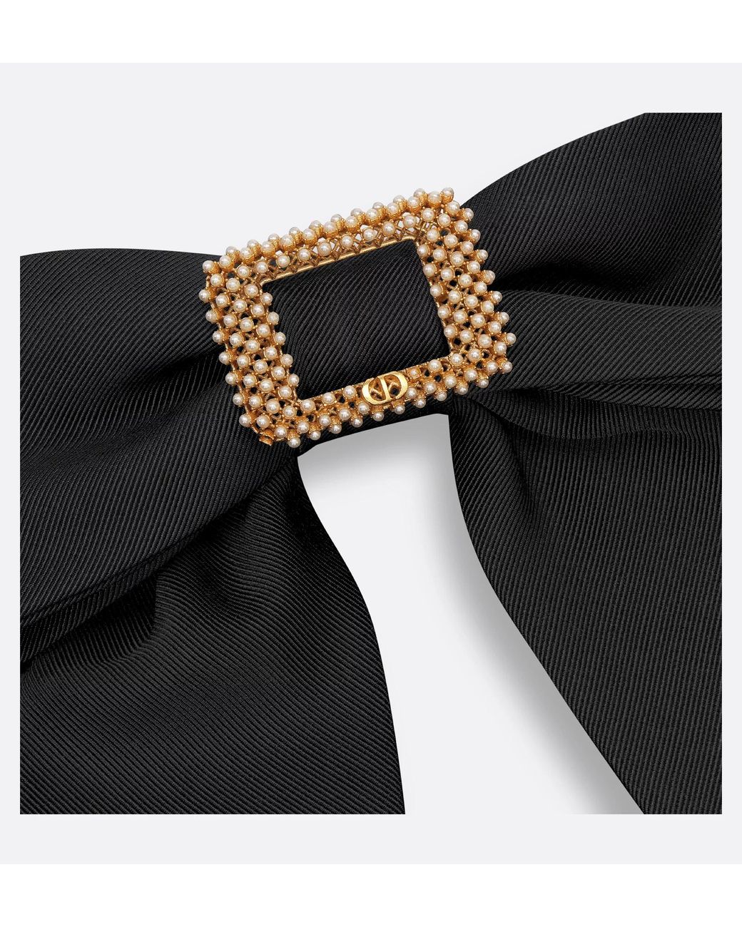Dior Black Large Twist Bow