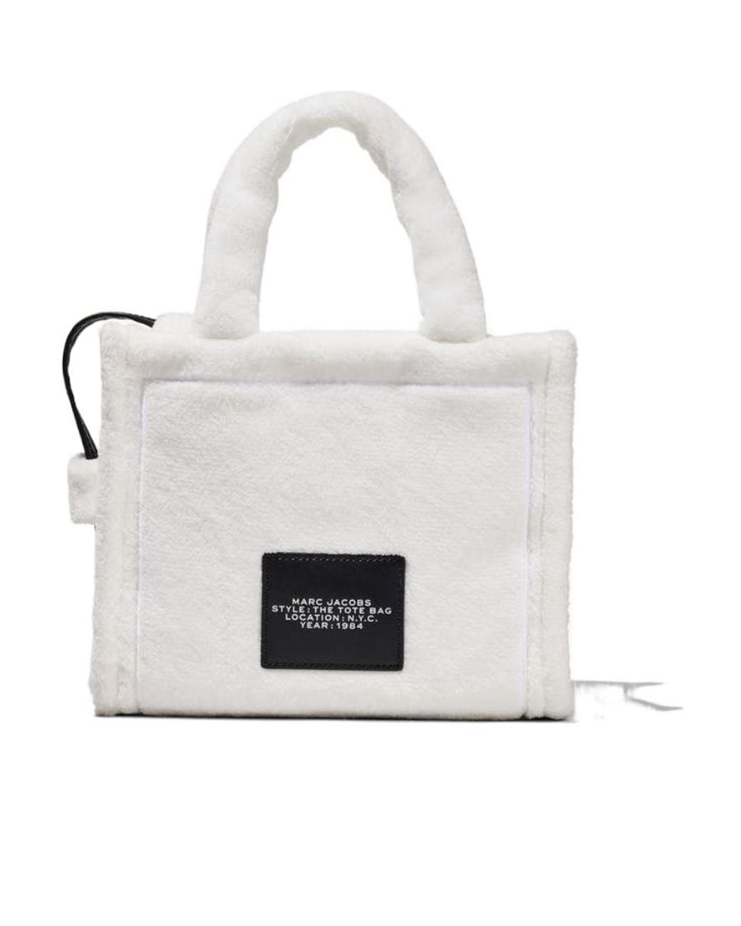 Marc Jacobs White The Terry Mini Top Handle Bag