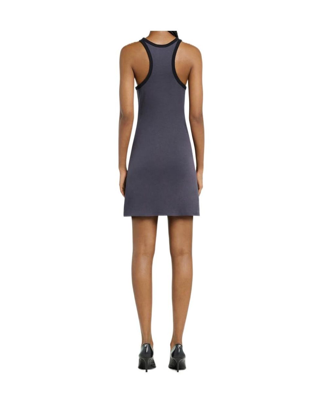 Courreges Blue Courrèges Racerback Sleeveless Mini Dress
