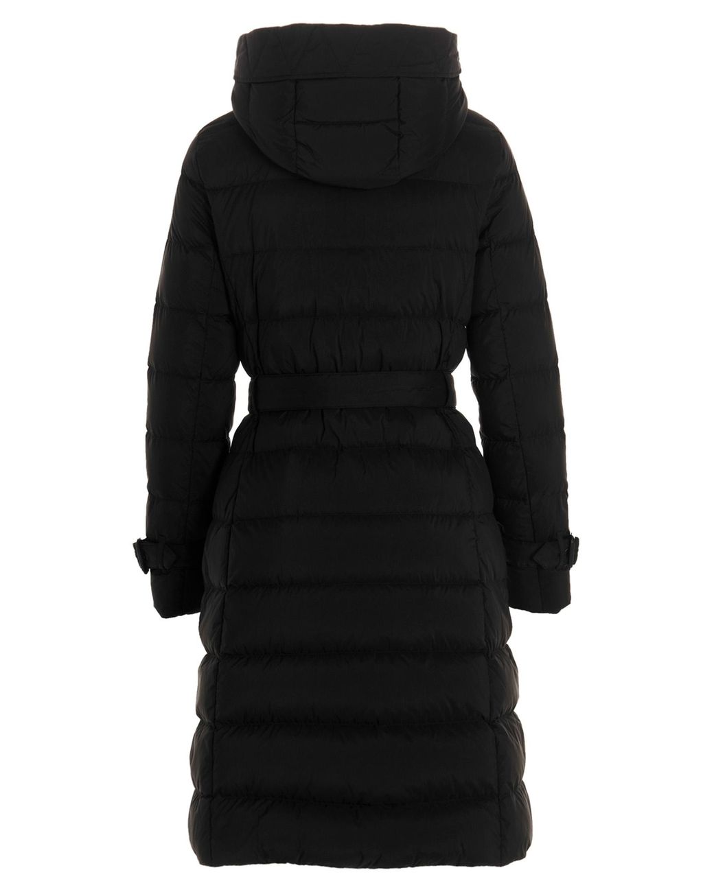 Burberry Black Detachable-Hooded Belted Down Coat