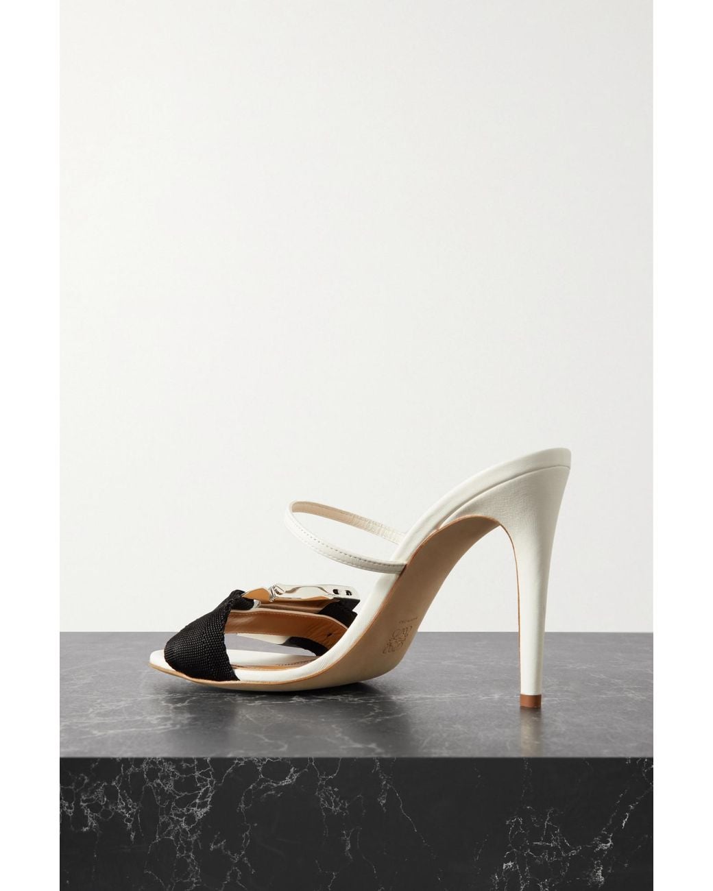 Loewe Metallic Open-Toe High-Heeled Sandals