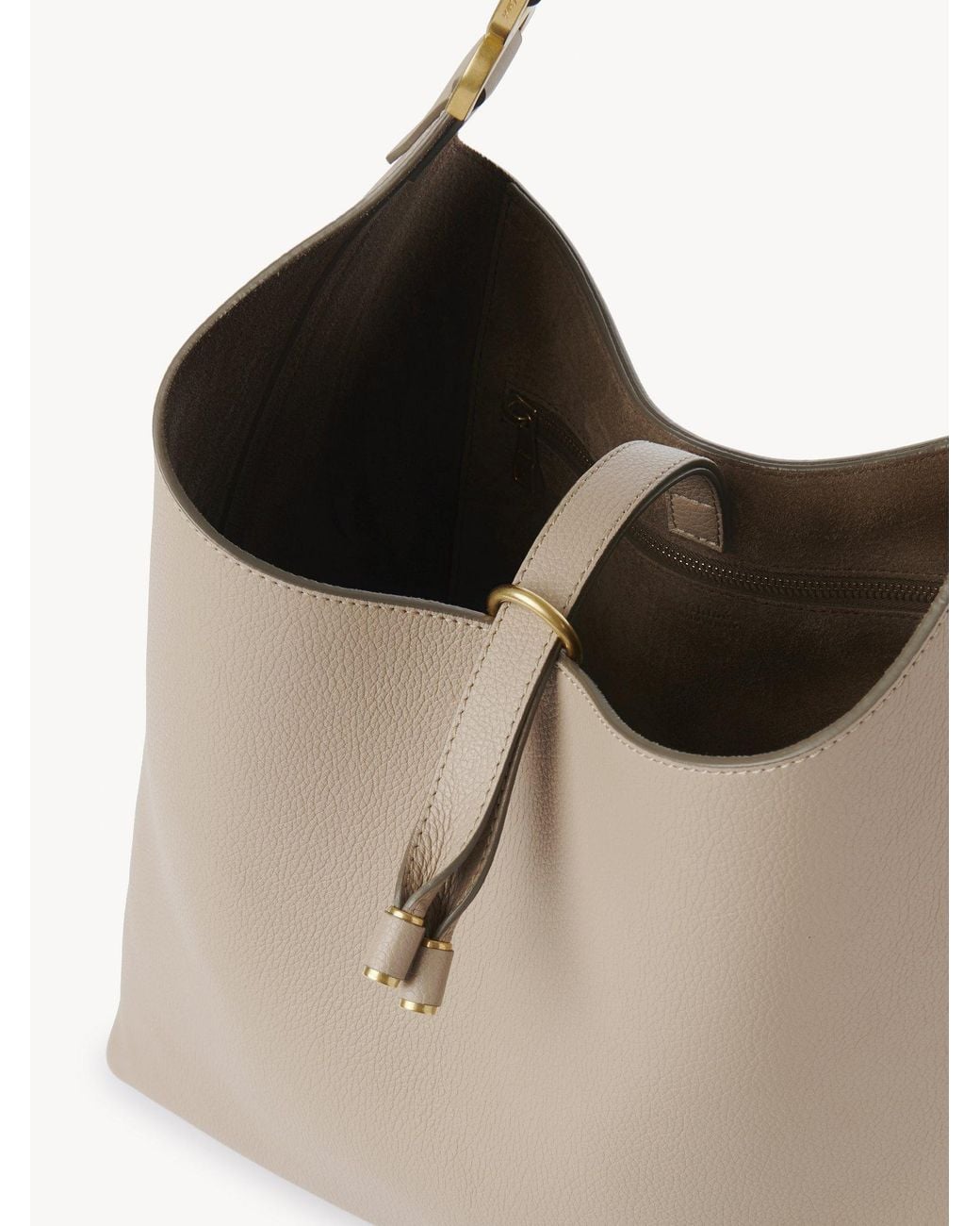 Chloé Natural Chloé Marcie Tassel-Closure Tote Bag