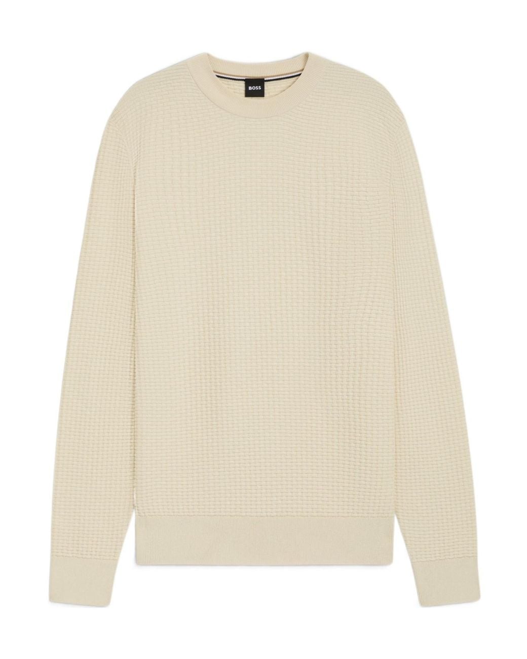 Boss Natural Cotton Sweater for men