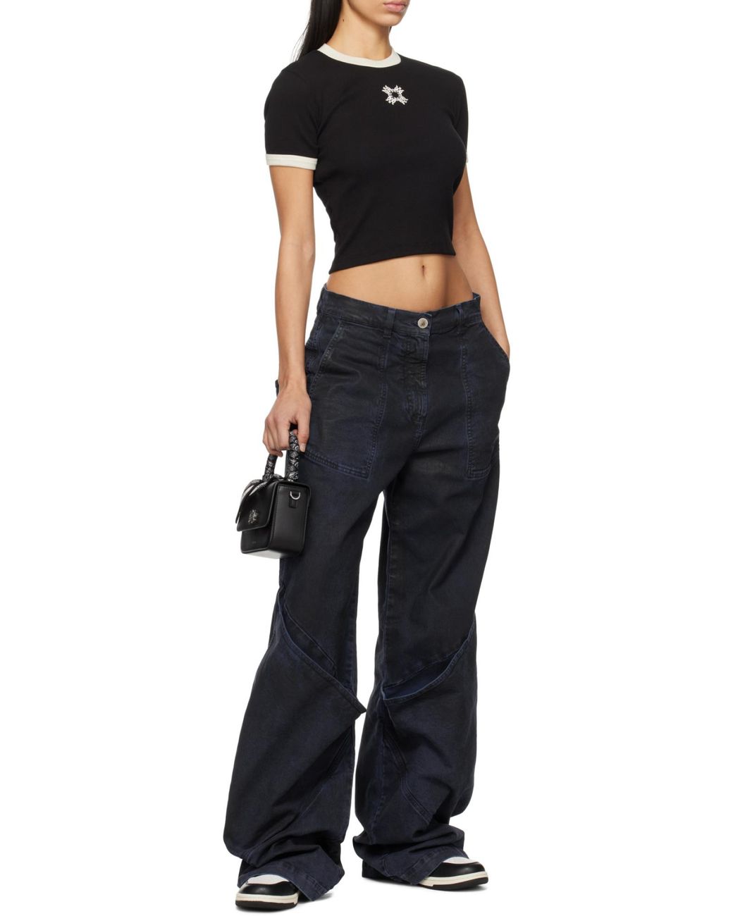 Amiri Black Skel-Top Low Sneakers