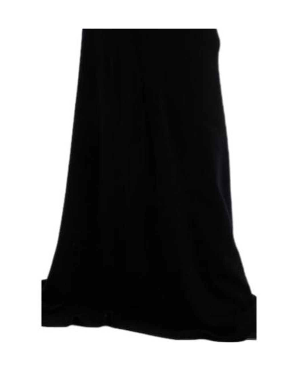 Mugler Black Draped Wool-Blend Jersey Gown