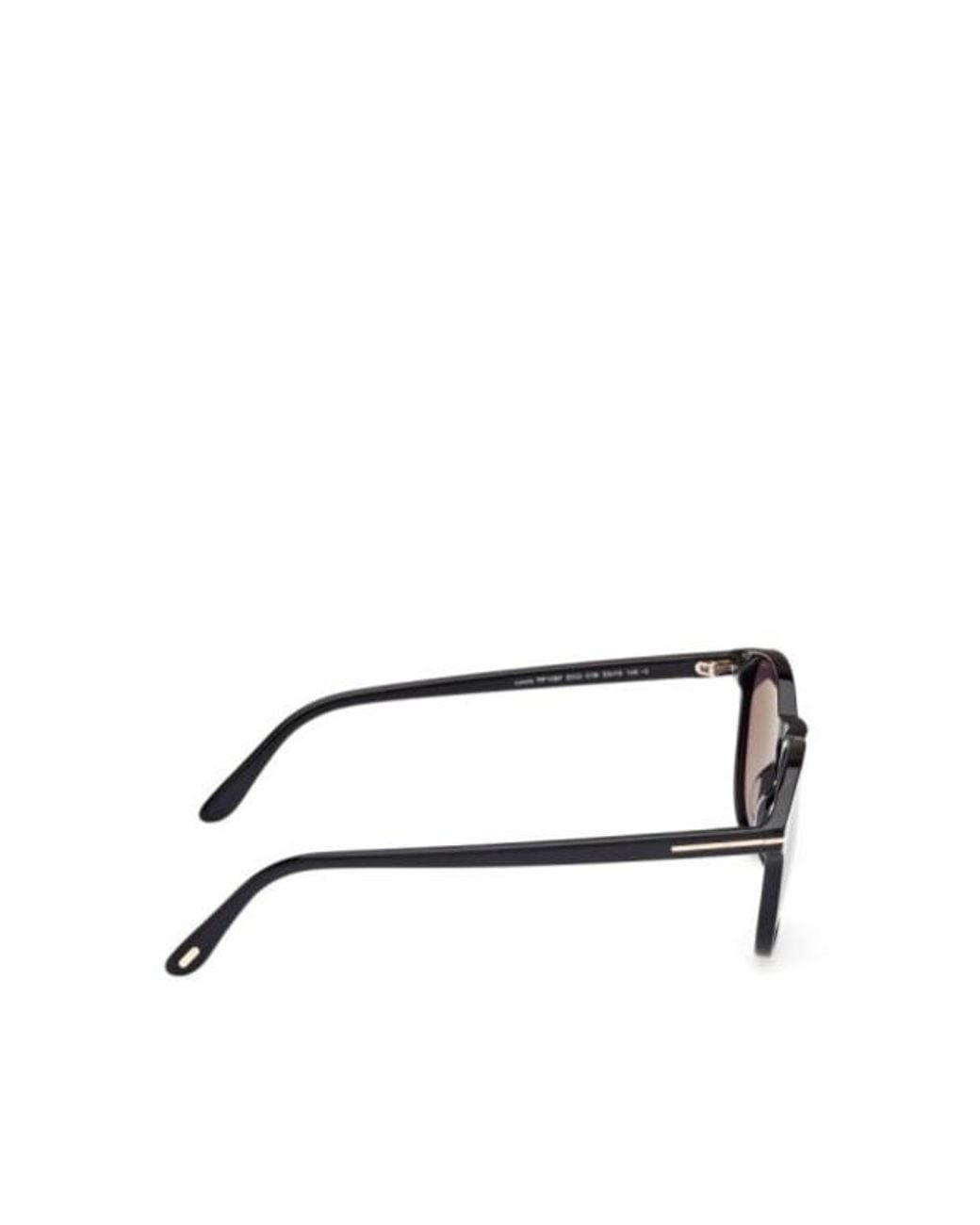Tom Ford White Eyewear Lewis Round Frame Sunglasses for men