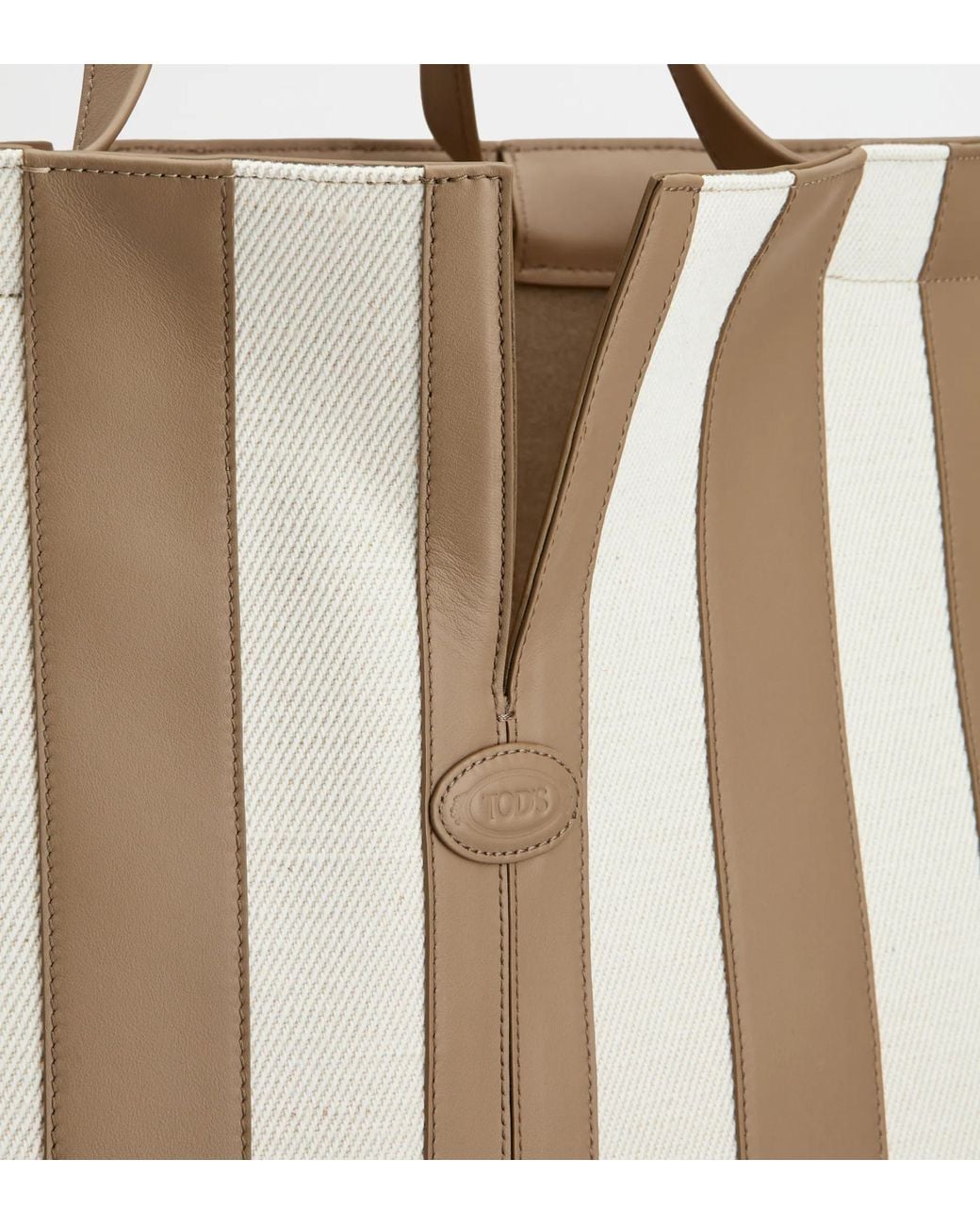Tod's Natural Striped Handbag for men