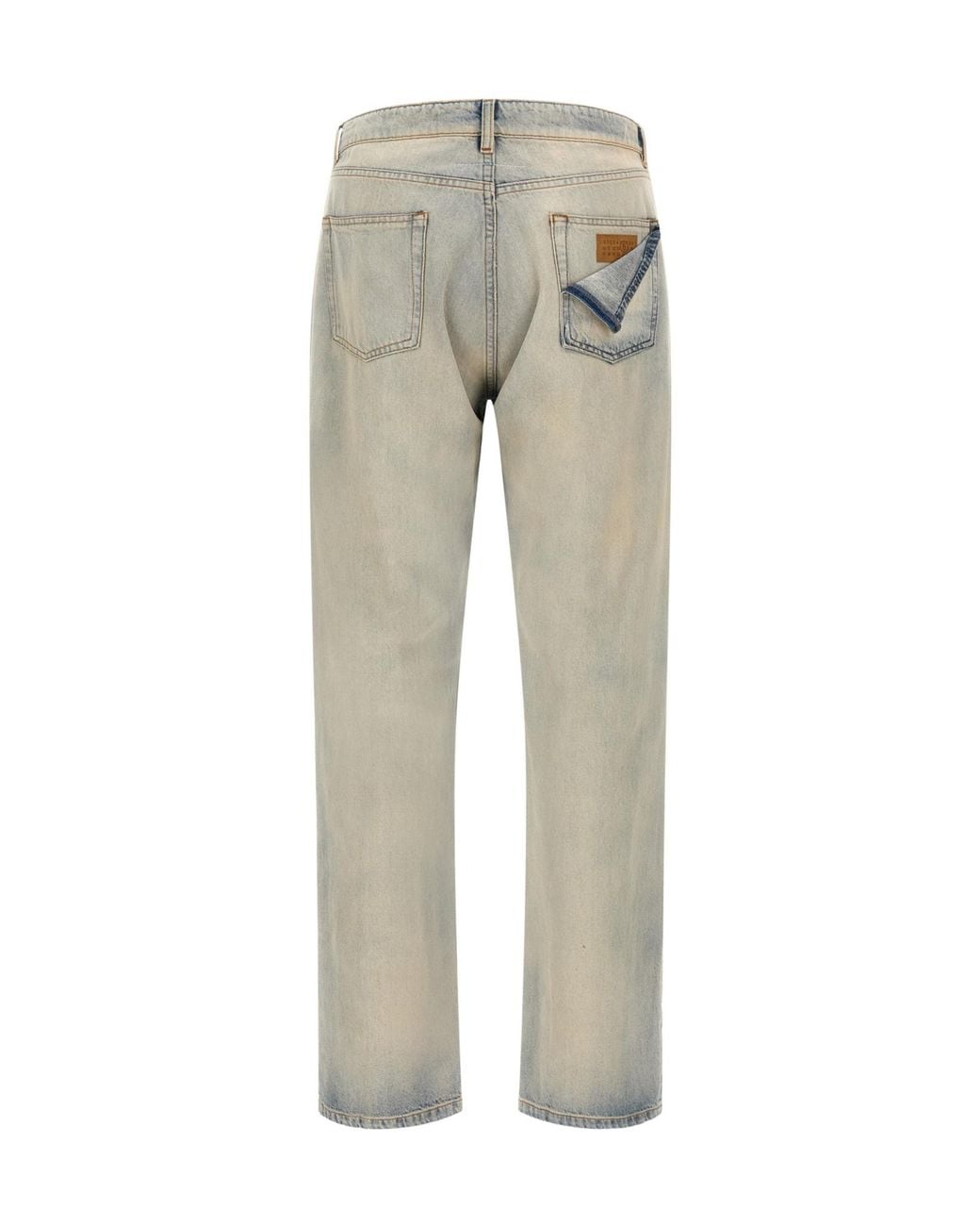MM6 by Maison Margiela Gray Numeric Signature Jeans for men