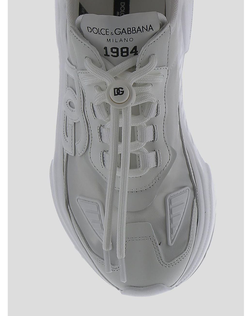 Dolce & Gabbana Gray Daymaster Logo-Patch Sneakers