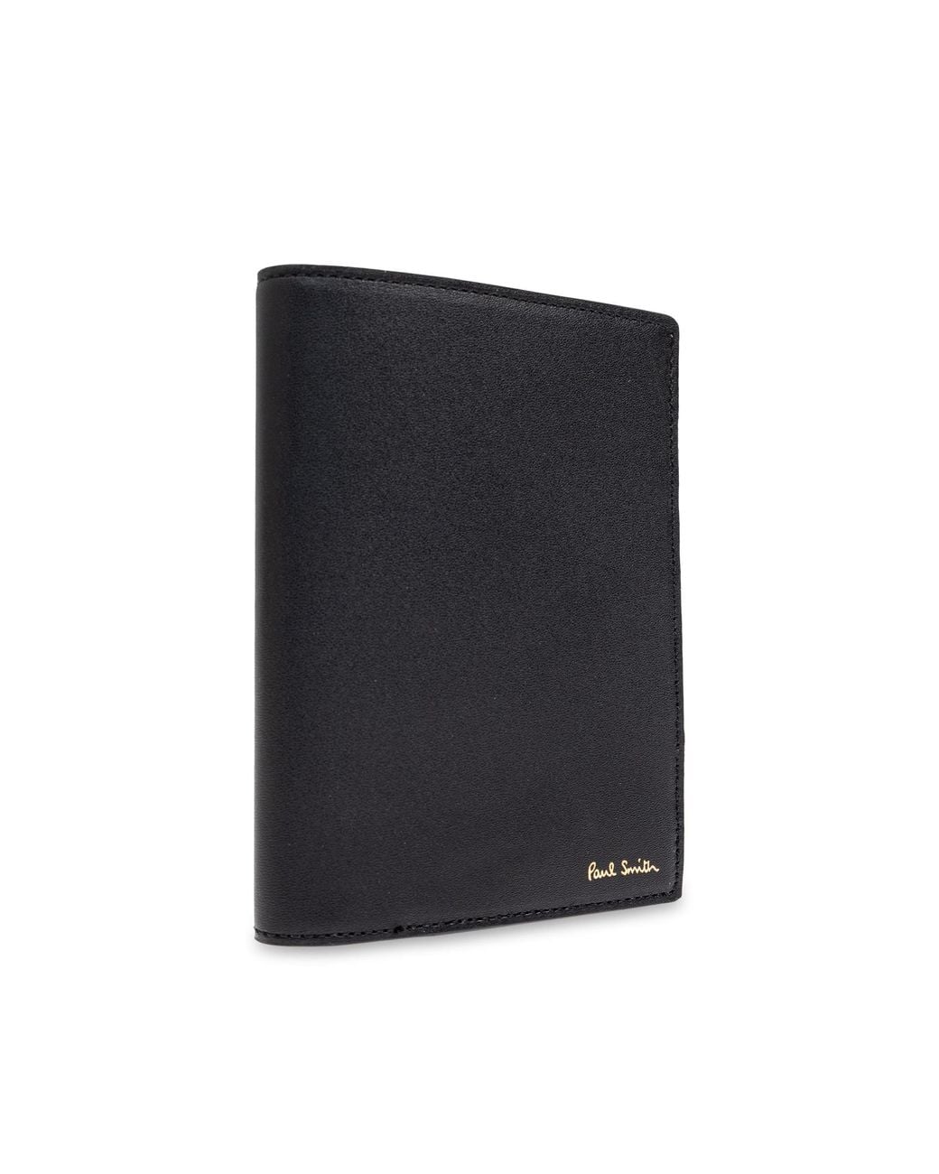 Paul Smith Black Printed Passport Holder for men