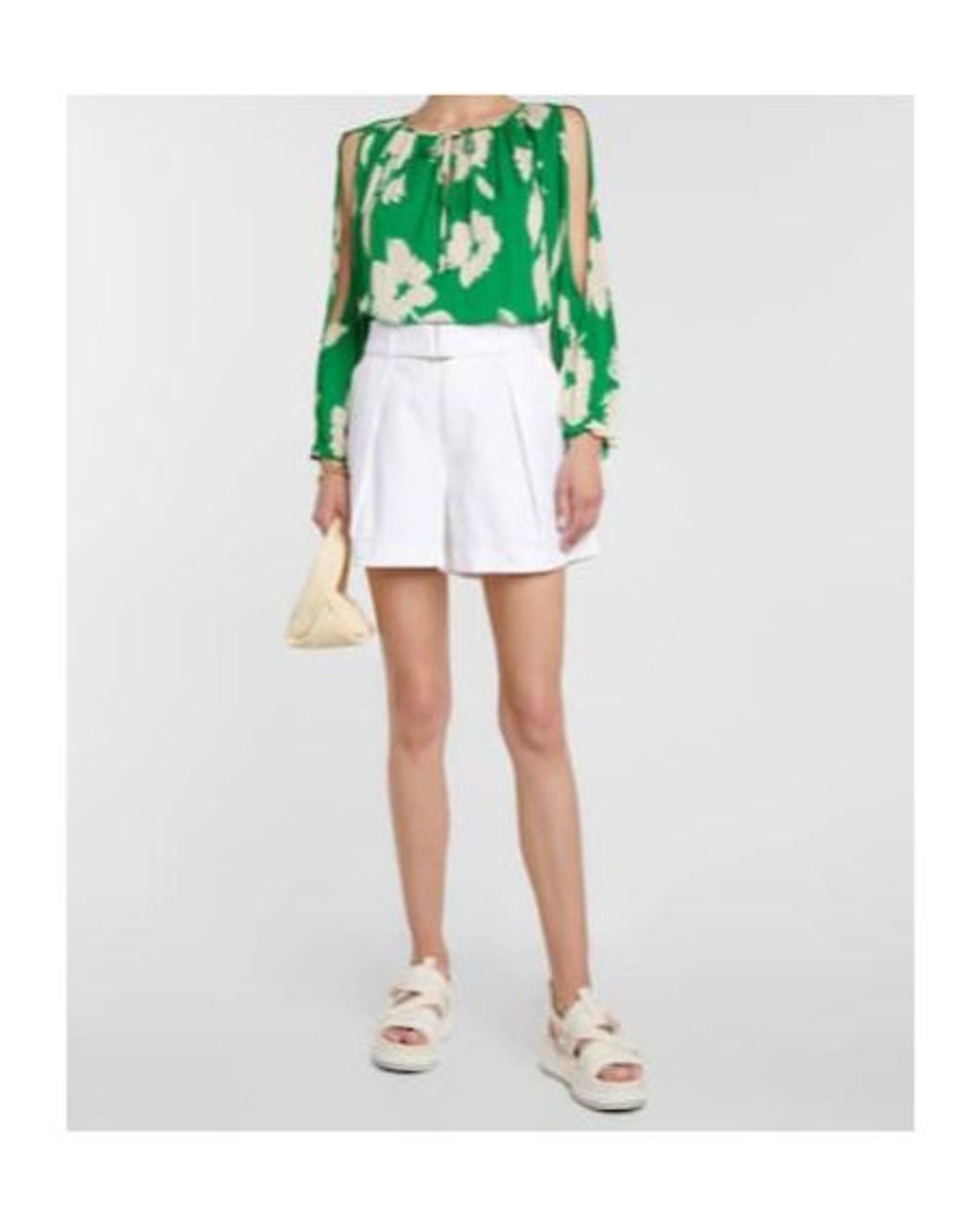 Velvet By Graham & Spencer Green Vikki Printed Blouse